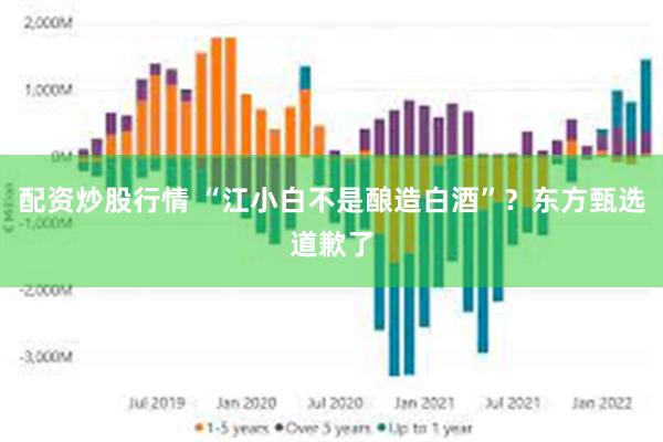 配资炒股行情 “江小白不是酿造白酒”？东方甄选道歉了