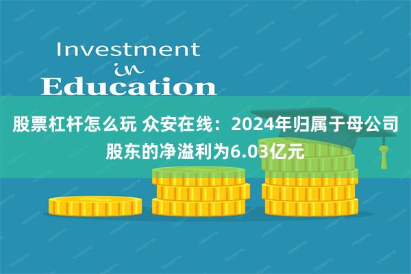 股票杠杆怎么玩 众安在线：2024年归属于母公司股东的净溢利为6.03亿元